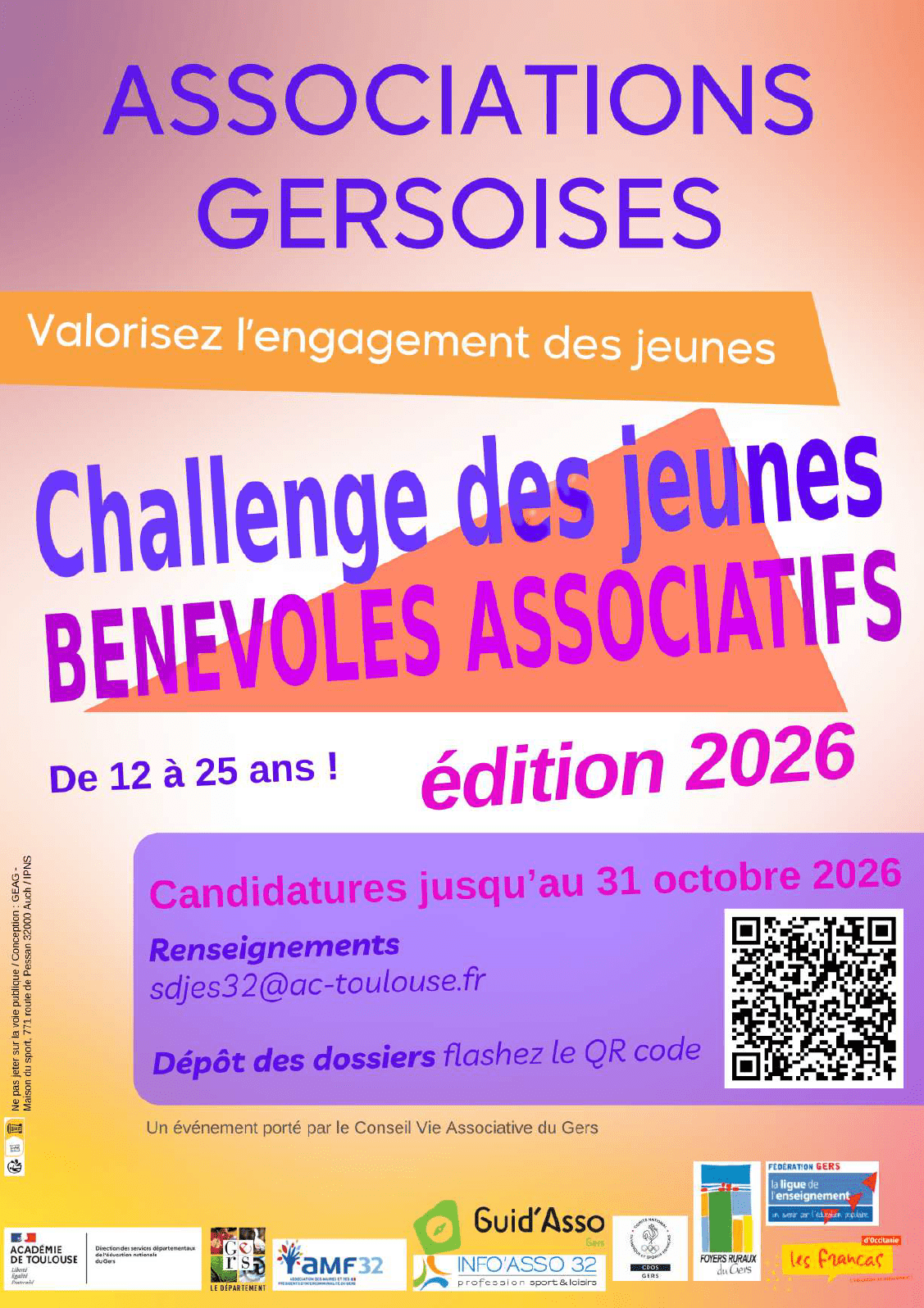 Challenge des jeunes bénévoles – Édition 2026